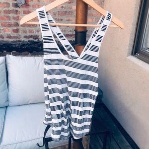 Striped cotton tank